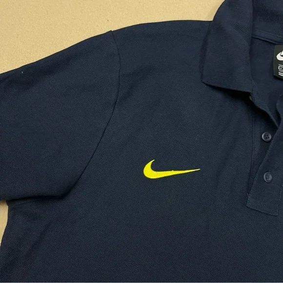 Nike Chelsea FC Polo Shirt Mens Large Blue Yellow Core Matchup Short Sleeve - Picture 6 of 10